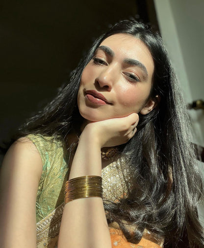 Golden Steel Bangles