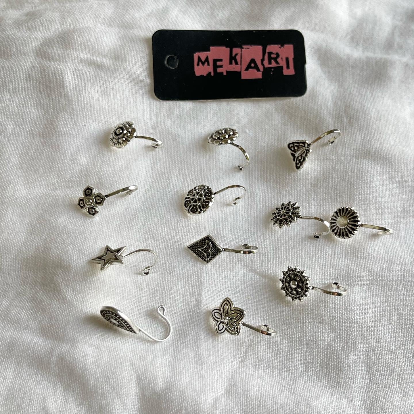 Silver Nosecuff Pair