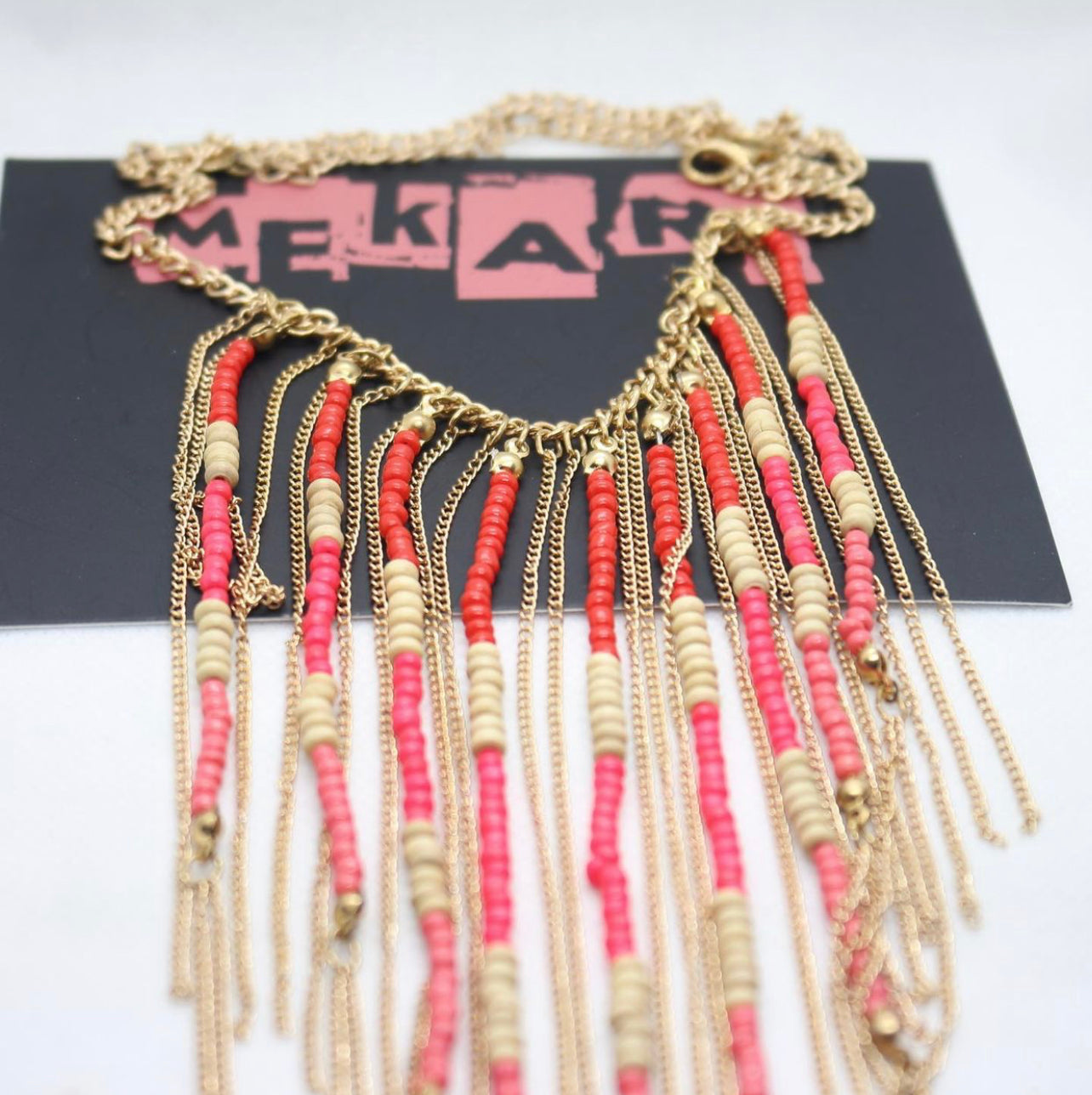 BEAD & CHAIN NECKLACE