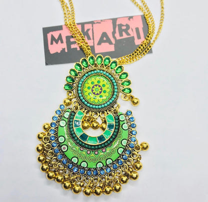 GREEN CHAINSY NECKLACE