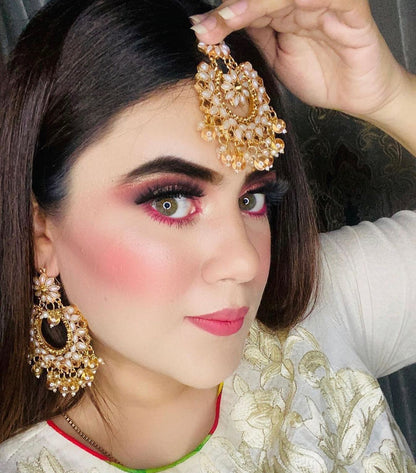 Phool Teeka Set (Champagne)