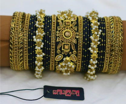Arooj Bangles in Black