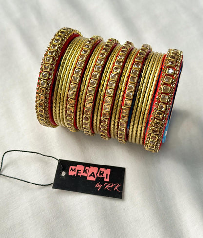 Polki Kundan Bangle Set