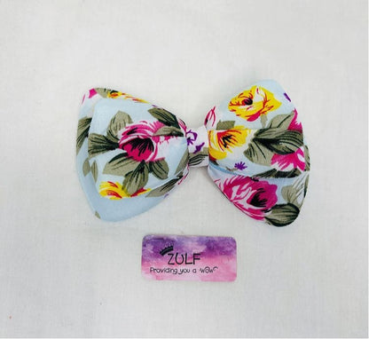 FLORAL BOW CLIPS