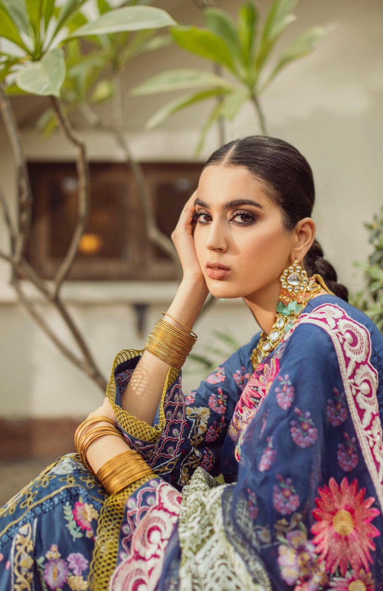 Golden Steel Bangles