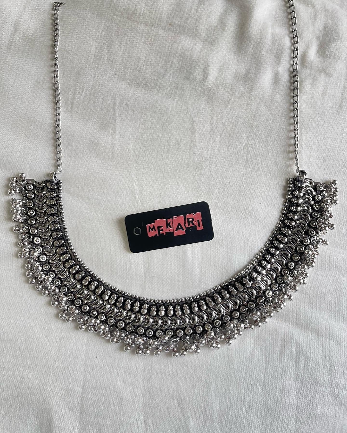 Broad Beaded Necklace