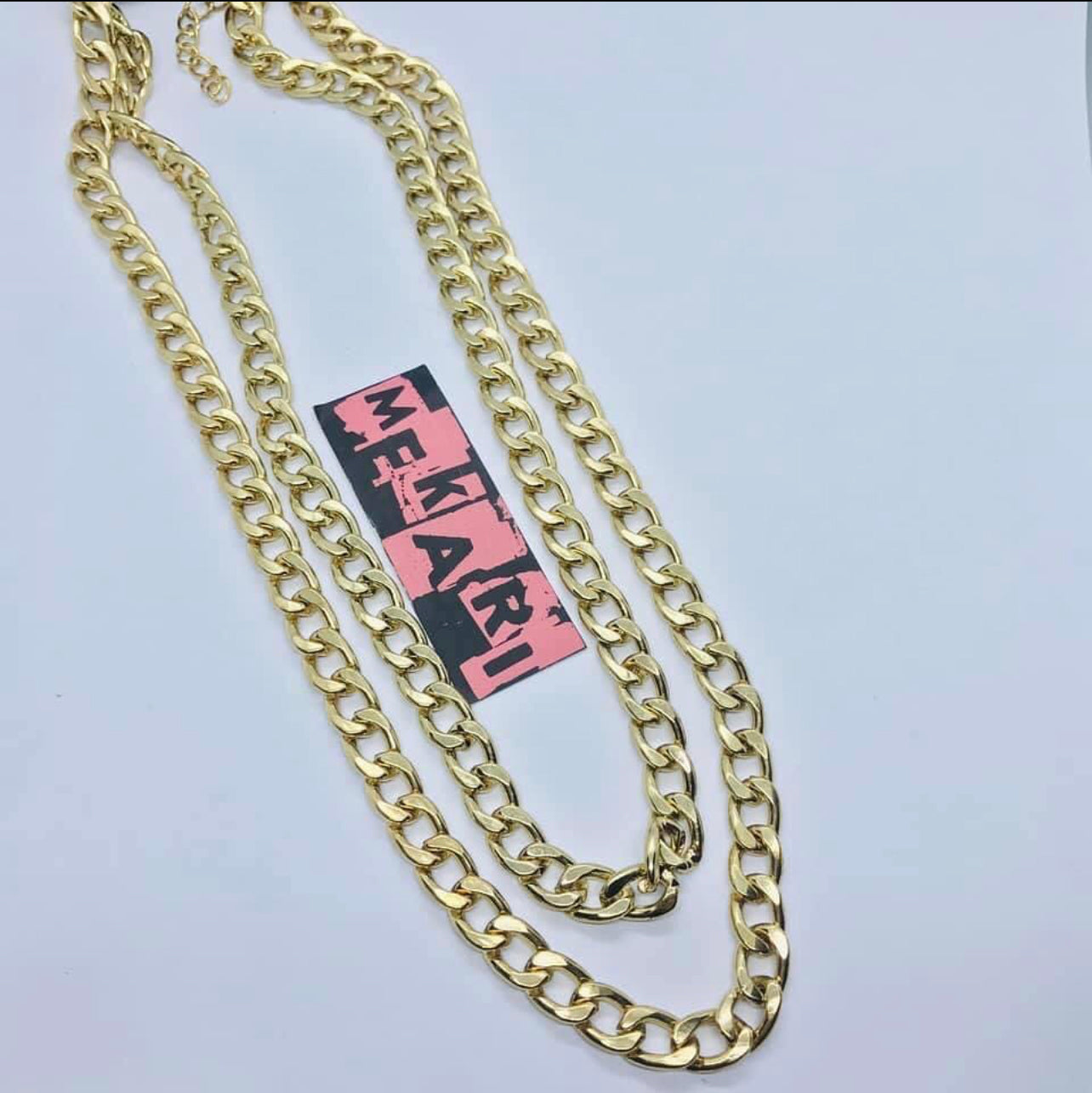 DOUBLE LAYER THICK LINK CHAIN