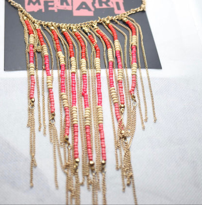 BEAD & CHAIN NECKLACE