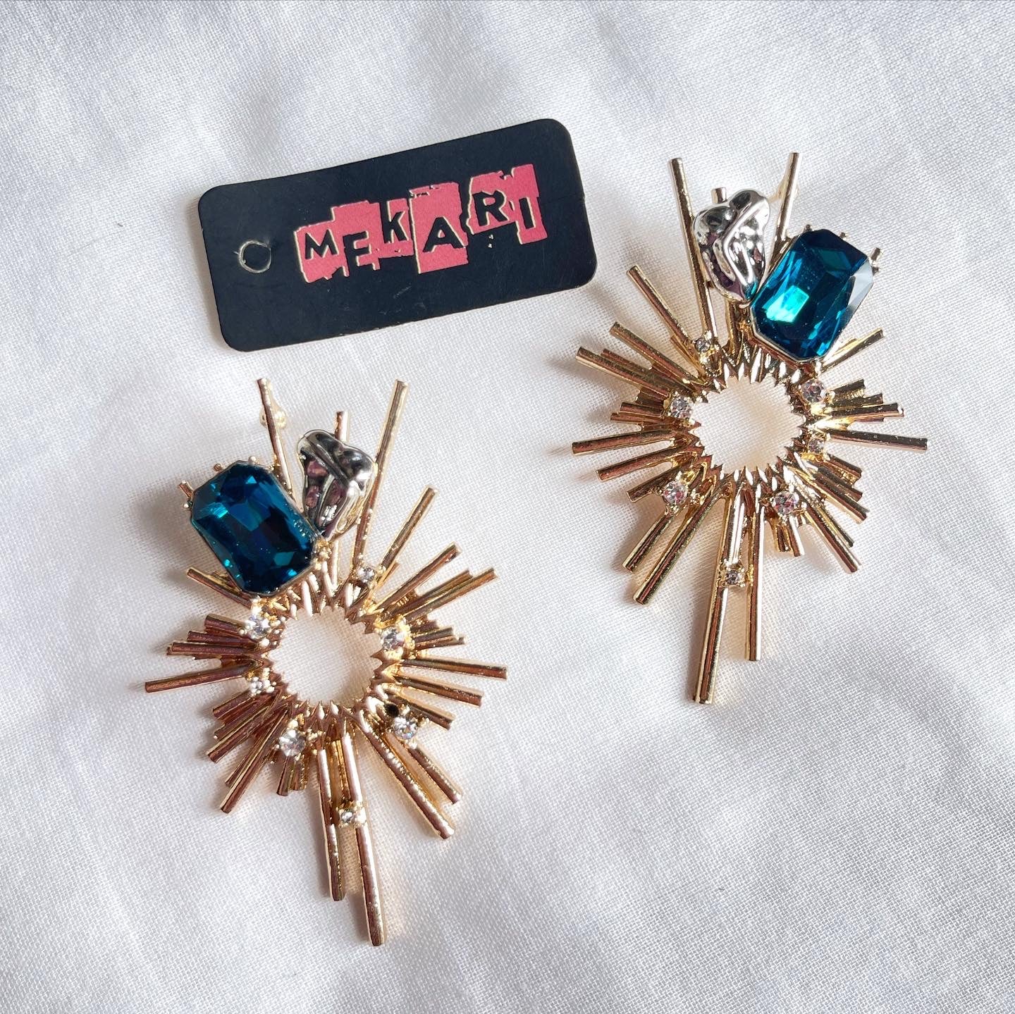 Night Fall Earrings (Blue)