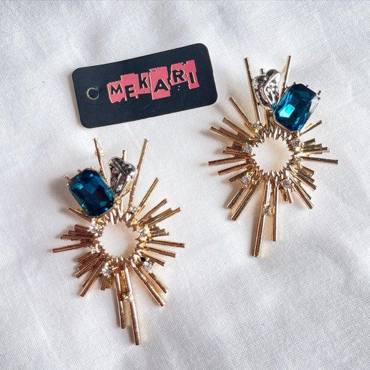Night Fall Earrings (Blue)