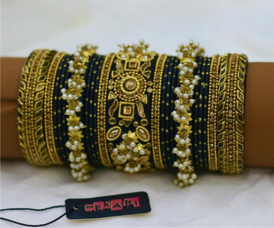 Arooj Bangles in Black