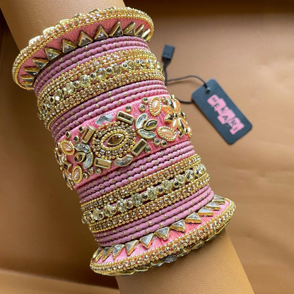 Deena Bangles in Pink