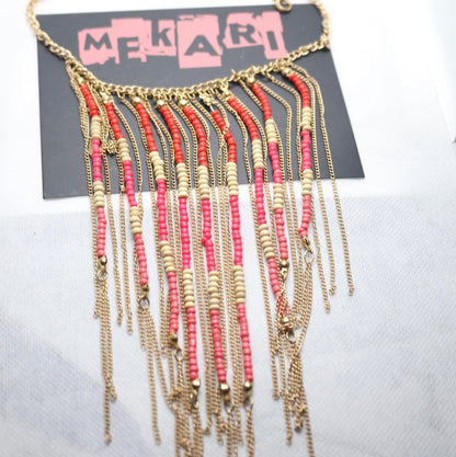 BEAD & CHAIN NECKLACE