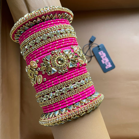 Deena Bangles in HotPink
