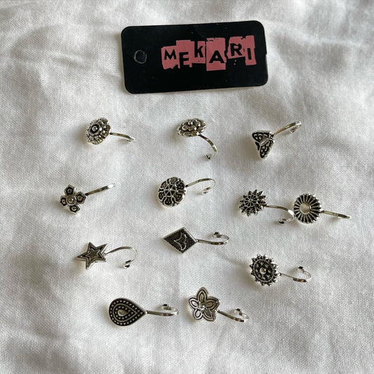 Silver Nosecuff Pair