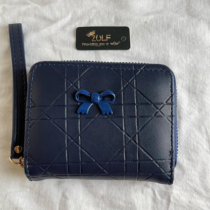Blue Bow Wallet