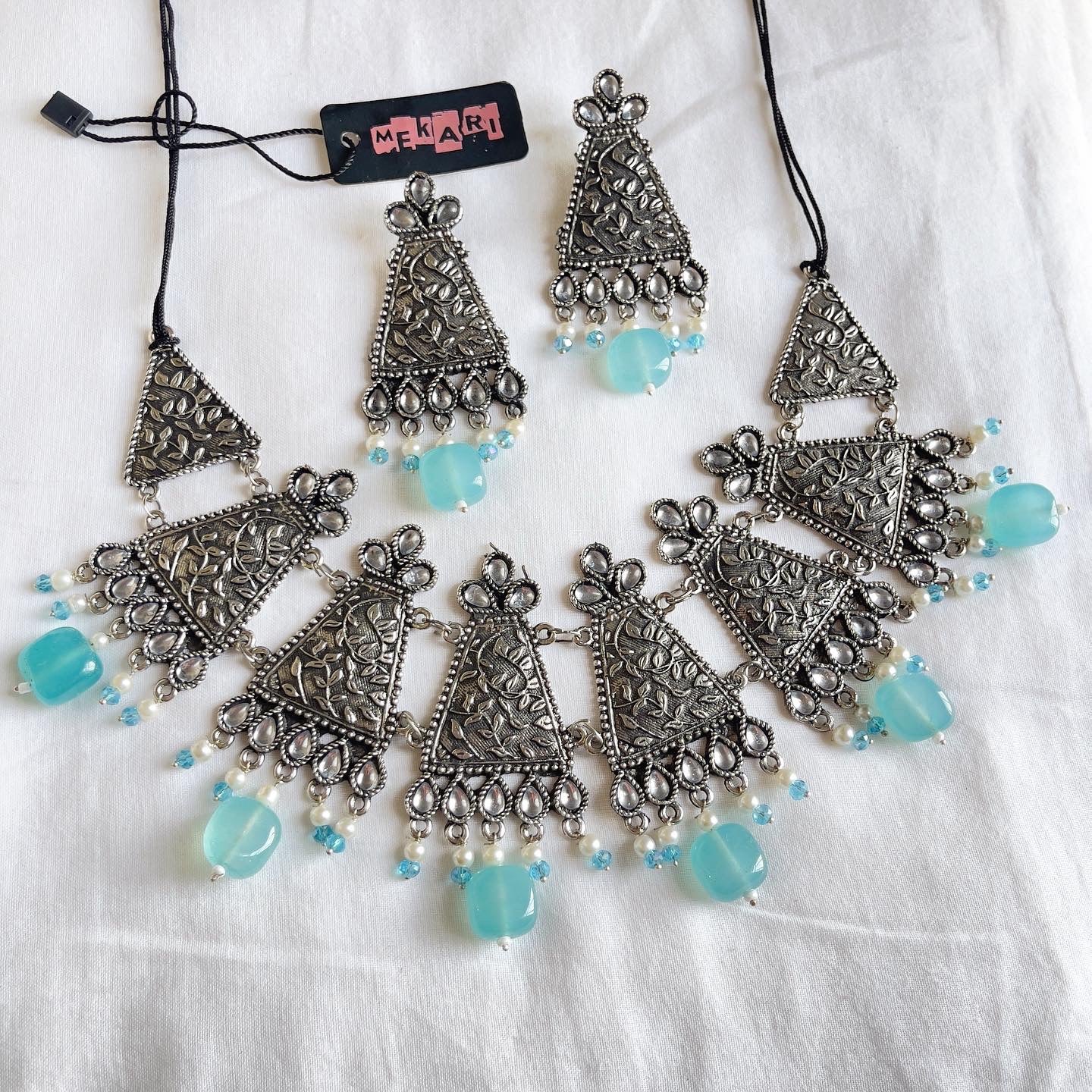 Taghreed Necklace in SkyBlue