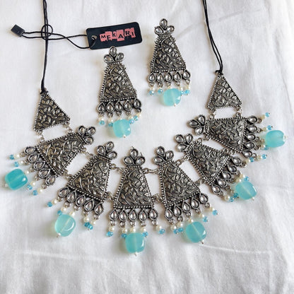 Taghreed Necklace in SkyBlue