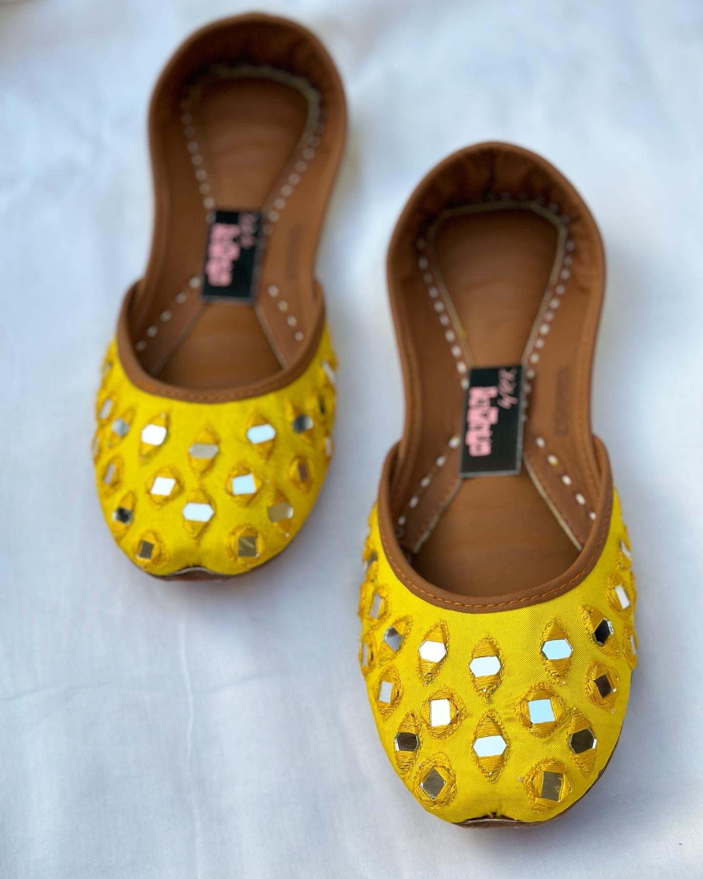 Mirror Khussa (Yellow)