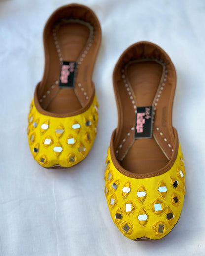 Mirror Khussa (Yellow)