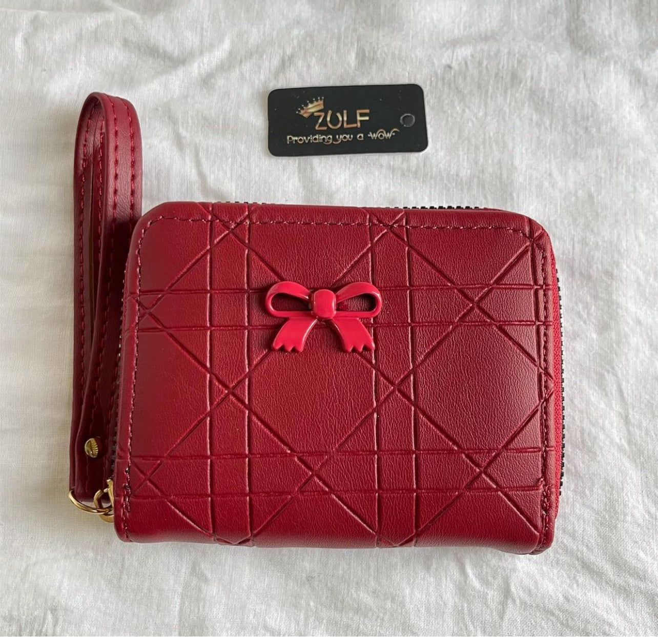 Maroon Bow Wallet