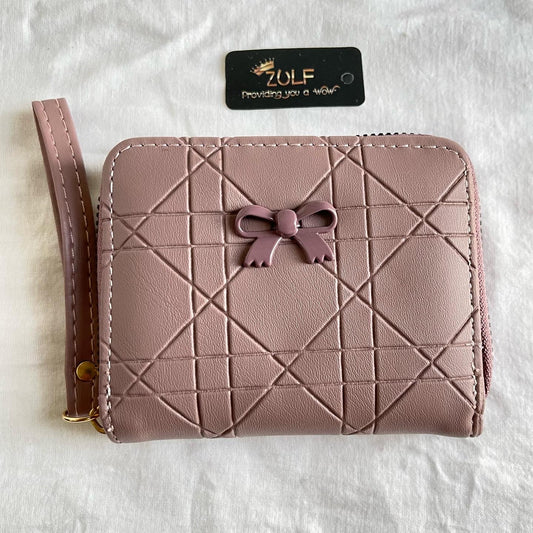 TeaPink Bow Wallet