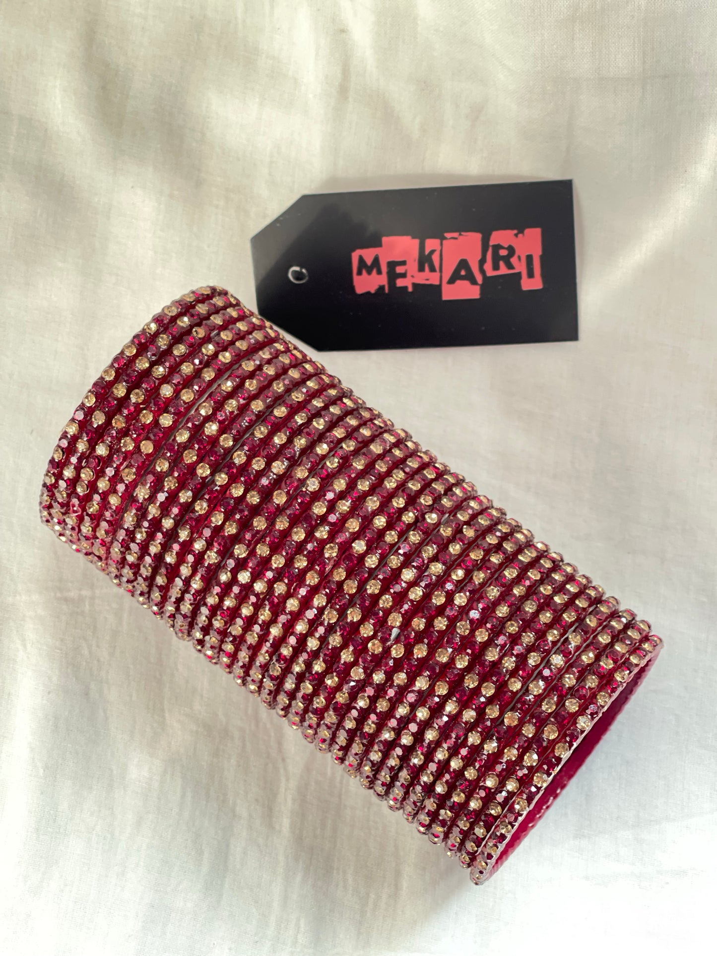 Maroon Ngeena Bangles