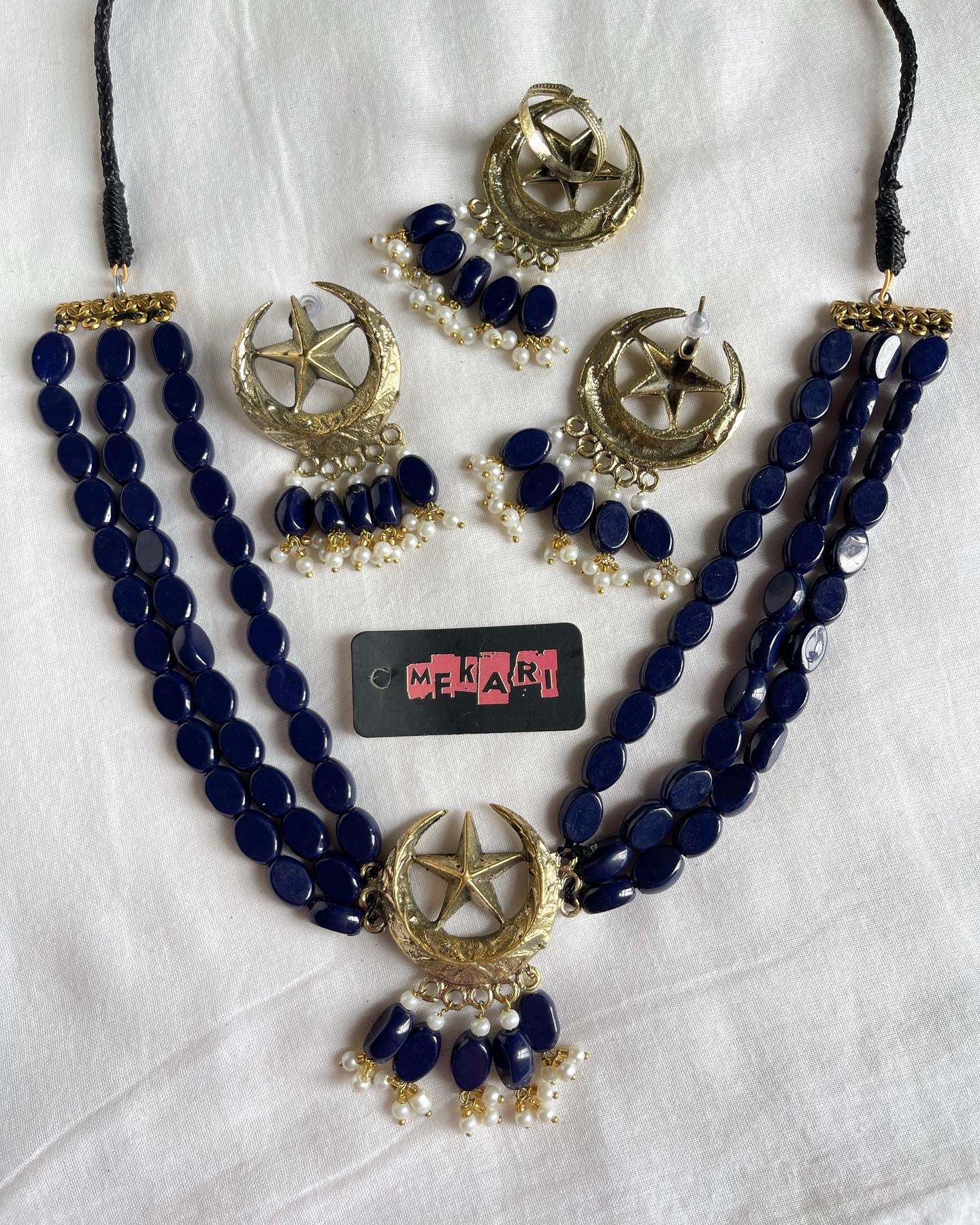 Blue Chand Tara Set