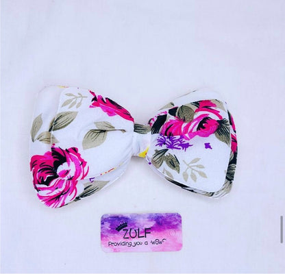 FLORAL BOW CLIPS
