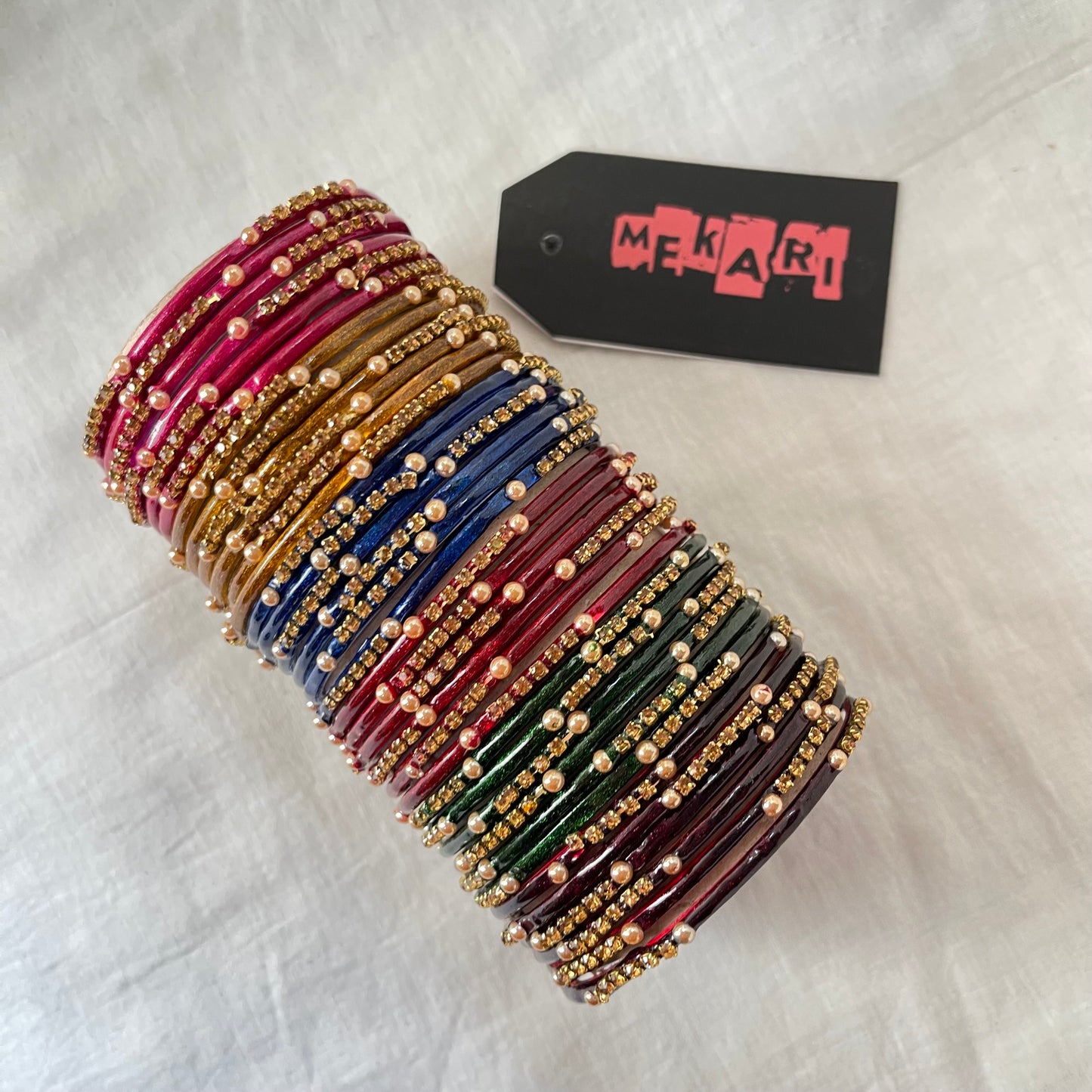 METALLIC EMBELLISHED BANGLES