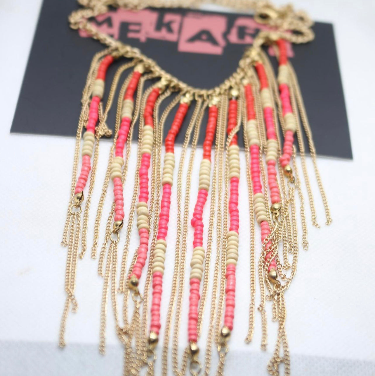 BEAD & CHAIN NECKLACE