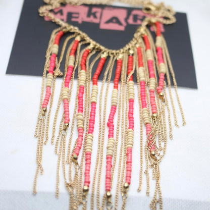 BEAD & CHAIN NECKLACE