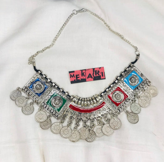 COLOUR FUL COIN NECKLACE