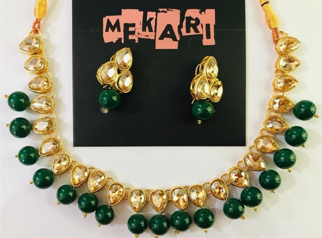 SINGLE LINE KUNDAN SET