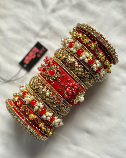 Polki Kundan Bangle Set